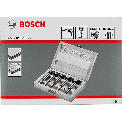 Bosch 5Pc Tungsten Carbide Hinge Cutting Bit Set 15 35mm 2607018750