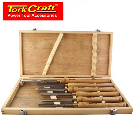 TorkCraft 6 Piece HSS Wood Turning Chisel Set (CH10002)