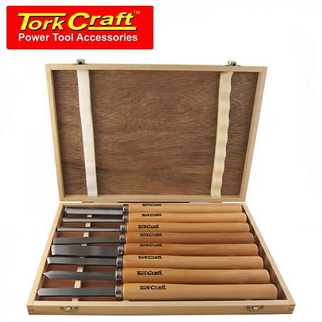 TorkCraft 8 Piece Wood Turning Chisel Set (CH10004)