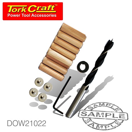 TorkCraft 22 Piece Dowel Kit 10mm (DOW21022)