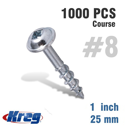 KREG Pocket Hole Screws 1" Coarse Washer Bulk Tools4Wood