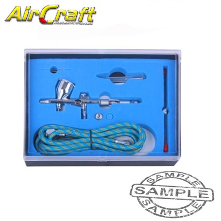 AirCraft Air Brush Kit 0.25mm 0.3mm Nozzles W/1.8m Air Hose | SG A180K