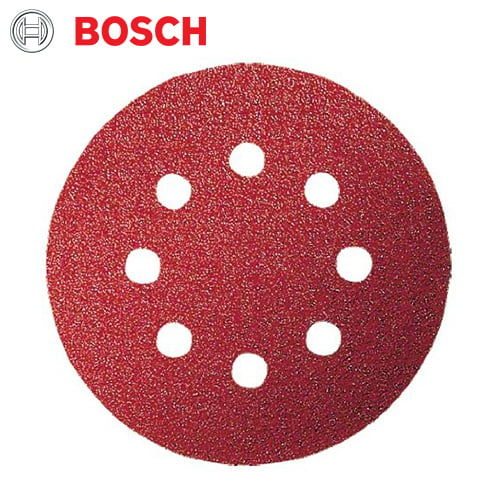 Bosch 5 Pce Sanding Disc Velcro 125mm 120GR with Holes