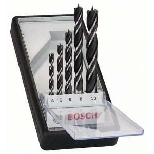 Bosch - 5Pc Robust Line Brad Point Drill Bit Set 4-10mm | 2607010527