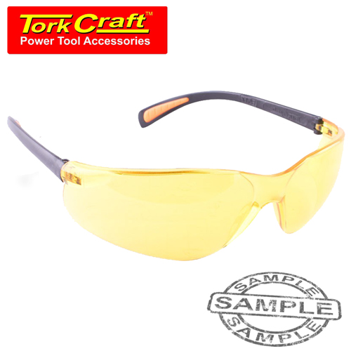 TorkCraft B5173 Yellow Safety Eyewear Glasses