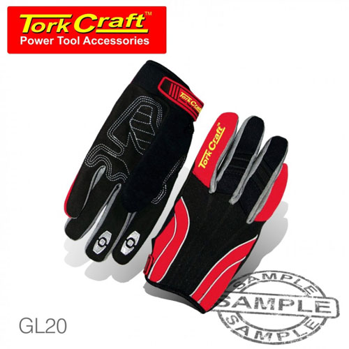 Tork Craft Mechanics Glove Synthetic Leather Reinforced Palm – S