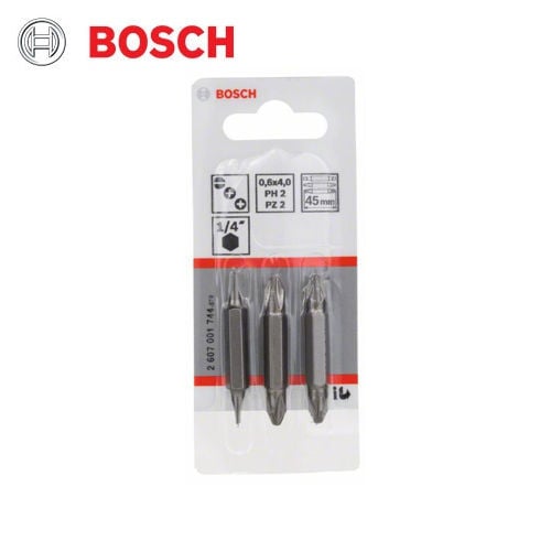 BOSCH - 3-Piece Double Ended Bit Set (2607001744) | Tools4Wood