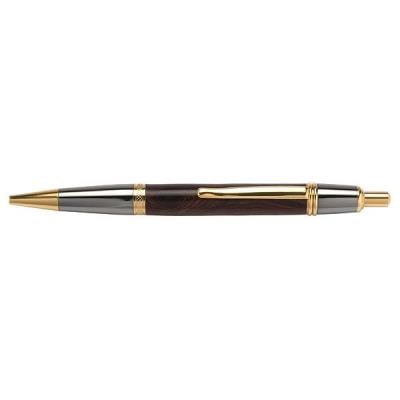 Woodriver Wall Street Ii Click Ballpoint Pen Kit - Black Titanium And 