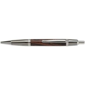 Wall Street II Click Ballpoint Pen Kit - Black Titanium and Platinum