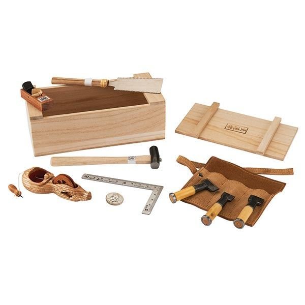 Miniature Japanese Tool Box with Tools