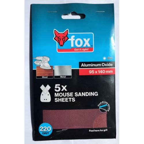 ABR FOX MOUSE SANDING P60 5PC 95X140MM