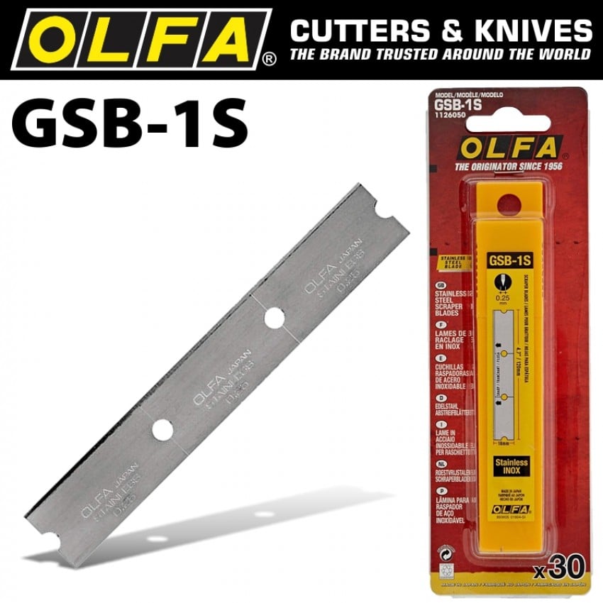 Olfa Stainless Steel Blades GSB 30/Pk