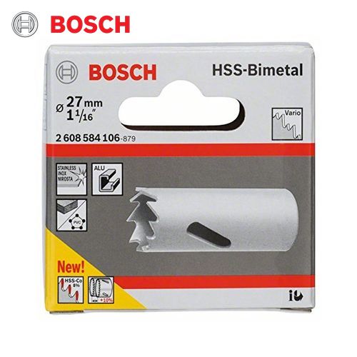 Bosch  Hss Bi-Metal Holesaw For Standard Adapters 27 mm, 1 1/16"