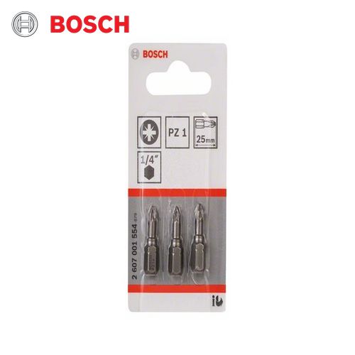 Bosch  Screwdriver Bit Extra Hard PZ 1, 25 mm