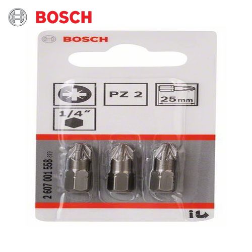 Bosch  Screwdriver Bit Extra Hard PZ 2, 25 mm
