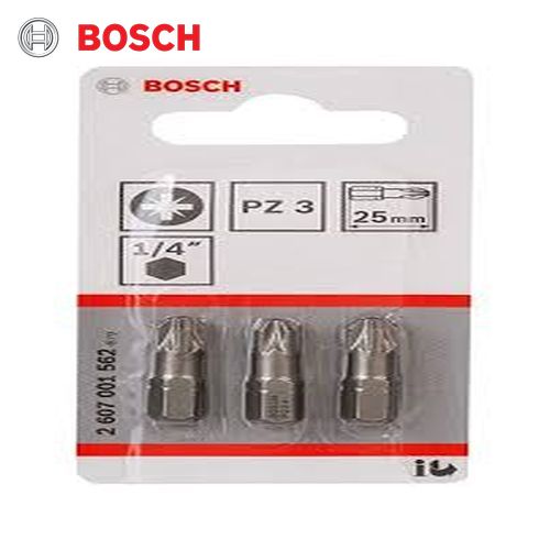 Bosch  Screwdriver Bit Extra Hard PZ 3, 25 mm