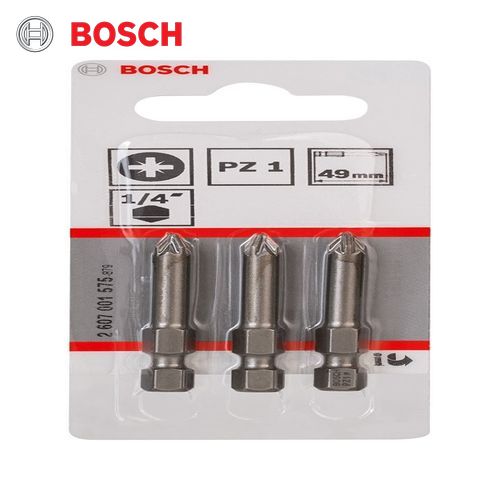 Bosch  Screwdriver Bit Extra Hard PZ 1, 49 mm