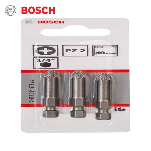 Bosch  Screwdriver Bit Extra Hard PZ 2, 49 mm