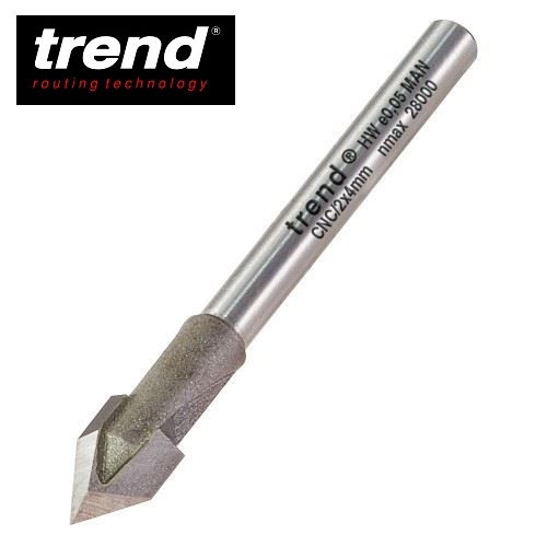 Trend - Trend 6.3mm 60 Deg V Groove Wood 