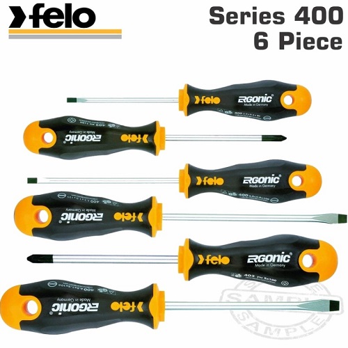 Felo 6 Piece Series 400 Ergonic Screwdriver Set (FEL40020636)