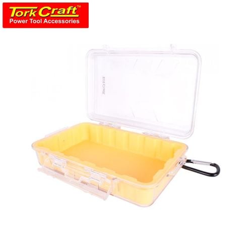 TorkCraft Micro Case Yellow 247 X 143 X 66mm Silicone Liner W/Carabiner Clip (PLC18110)