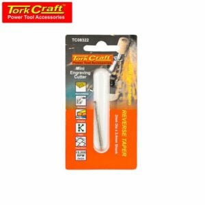 TorkCraft Mini Engraving Cutter 1.6mm Rev. Taper 2.4mm Shank (TC08322)