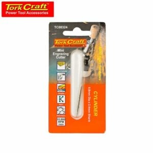 TorkCraft Mini Engraving Cutter 0.8mm Cyl 2.4mm Shank (TC08324)