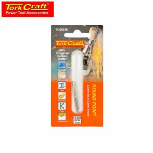 TorkCraft Mini Tungsten Carb. Cutter 2.4mm Round Point 3.2mm Shank (TC08338)