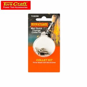 TorkCraft Mini Quick Change Collet Kit 0.8/1.6/2.4/3.2mm (TC08390)