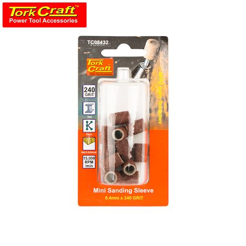 TorkCraft Mini Sanding Sleeve 6.4mm 240G (TC08432)