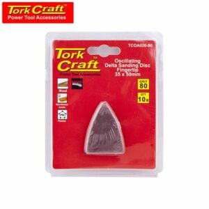 TorkCraft 10Pc Oscilating Sandpaper A/O 35 X 50mm Fingertip 80Grit