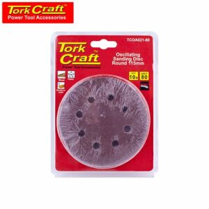 TorkCraft 10Pc Oscilating Sandpaper A/O 115mm Round 80Grit