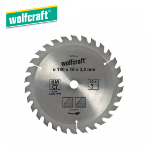 Wolfcraft Brown Series – C/Saw Blade Ø160 MM X K2.4 X B20 MM X 20T –  For TS 55