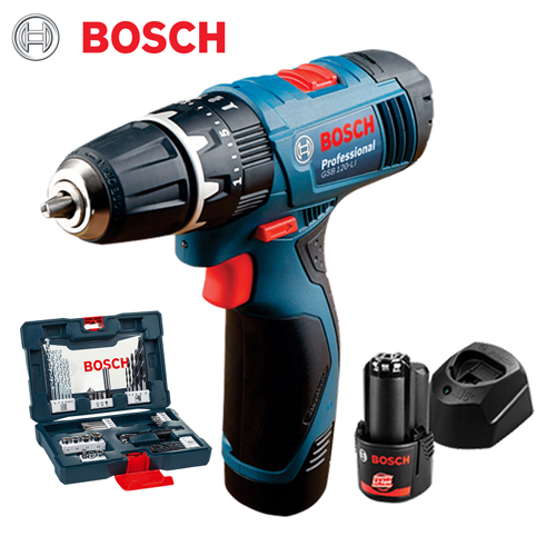 Bosch Gsb 120 Li Drill Driver 41pc Accessory Set Tools4wood