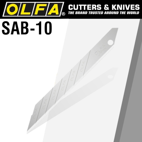 Olfa 10/Pk Blades for SAC1 Bulk Sharper Angled Blades (BLA SAB-10)