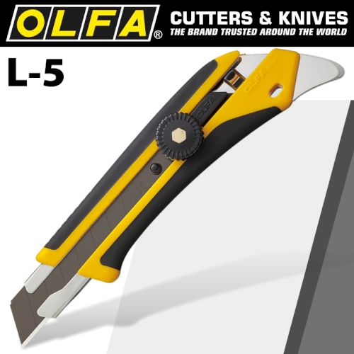 Olfa Cutter HD W/Rear Pick & Comfort Handle Snap Off Knife (CTR L5)