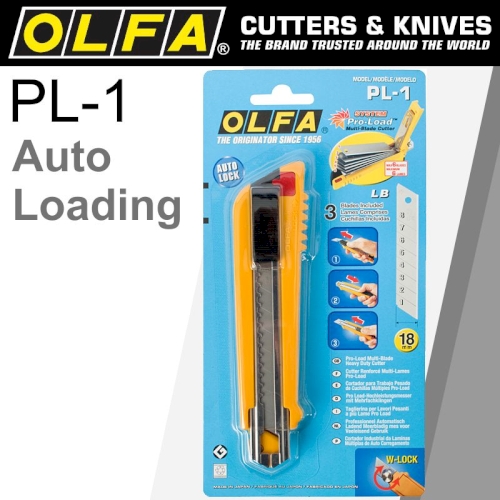 Olfa Professional HD Cutter Pro Load Loading 18mm Blades (CTR PL-1)