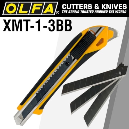 Olfa Power X Design Xmt Cutter + 3 Ultra Sharp MTBB Blades (CTR XMT-1-3BB)