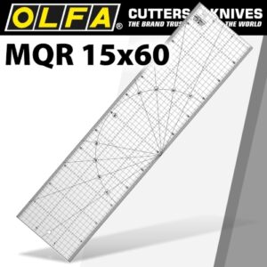 Olfa Metric Quilt Ruler 15cm X 60cm - Metric Grid (RUL MQR-15X60)