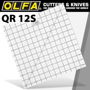 Olfa Quilt Ruler Imperial 12" X 12" (RUL QR-12S)