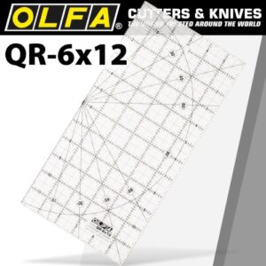 Olfa Quilt Ruler Imperial 6" X 12" (RUL QR-6X12)