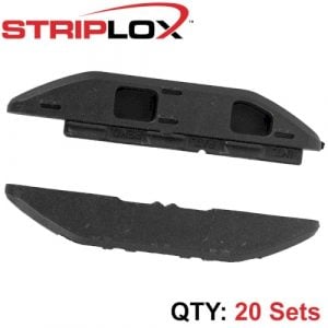 Striplox  Mini 60Mm Bulk Black Bulk Bag (20 Sets) (STRIP222060103)