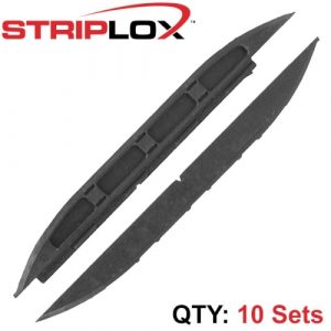 Striplox  Mini 120Mm Black Bulk Bag (10  Sets) (STRIP222120103)