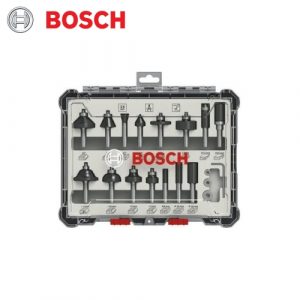 Bosch Green 15Pc Mixed Router Bit Set (2607017473)