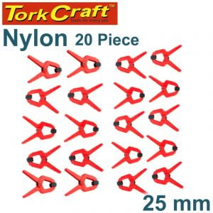 Torkcraft Nylon Spring Clamps 20-piece Set (25mm)
