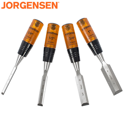 Jorgensen 4-Pack Woodworking Chisels Set in the Chisel Sets department at