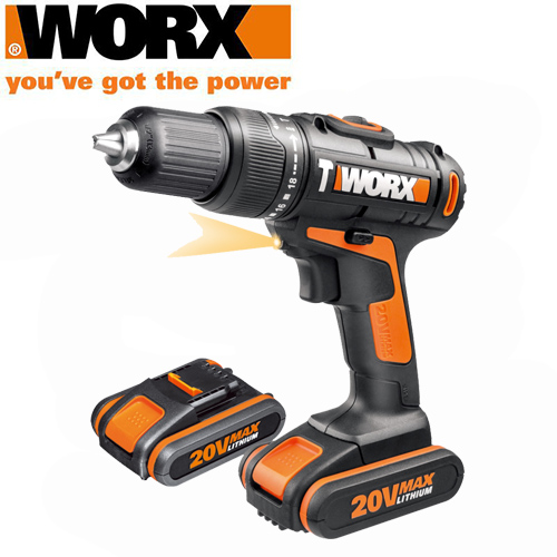 Worx Impact Drill Driver 20V Li-Ion 2.0Ah Kit | WX371.10