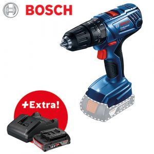 Bosch GSB 180-LI Cordless Impact Drill – 1 x 2.0Ah Kit | 06019F83K6