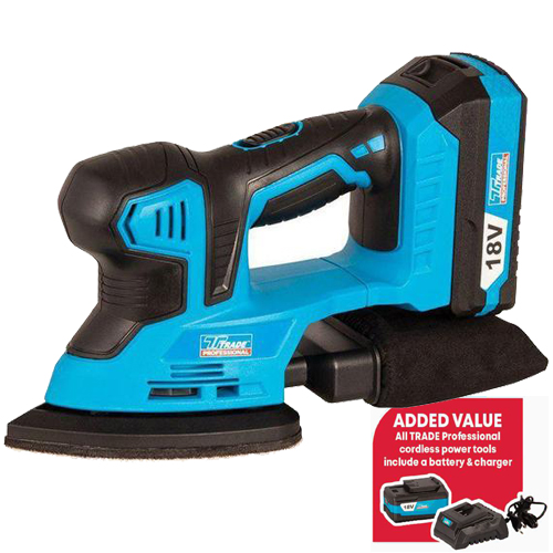 Trade Professional Cordless Mouse Sander 18V Li-Ion | MCOP1816