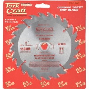 TorkCraft 150mm/20.16mm/24T TCD Circular Saw Blade